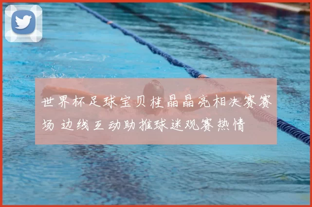 世界杯足球宝贝桂晶晶亮相决赛赛场 边线互动助推球迷观赛热情