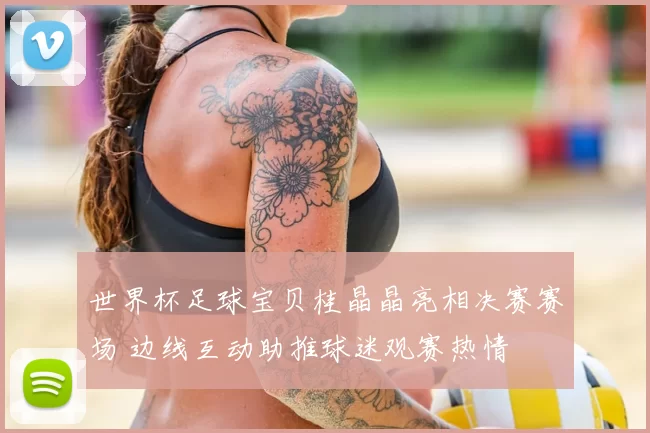 世界杯足球宝贝桂晶晶亮相决赛赛场 边线互动助推球迷观赛热情